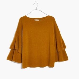 Madewell tiered sleeve sweater